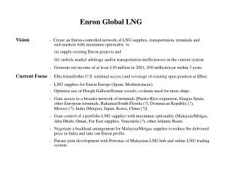 Enron Global LNG