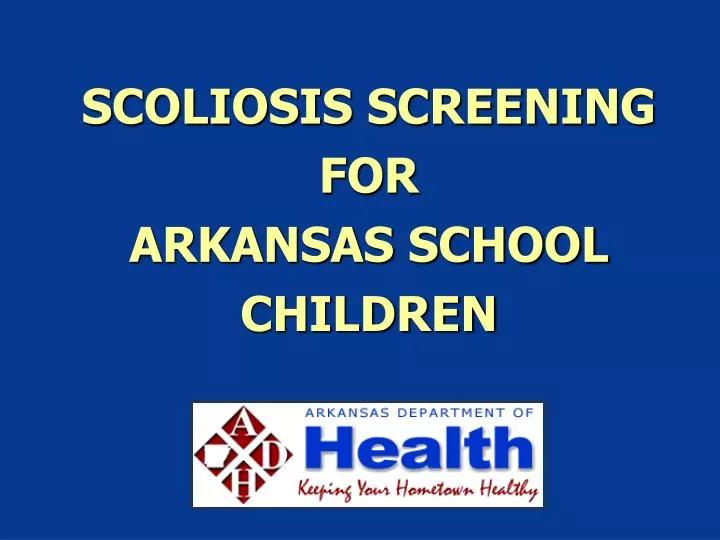 scoliosis screening for arkansas school children