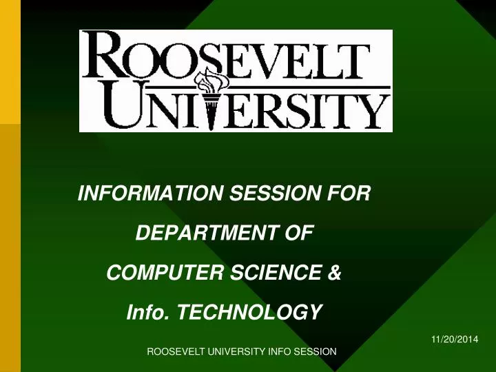 information session for department of computer science info technology