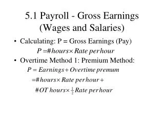 5 1 payroll gross earnings wages and salaries