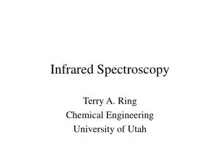 Infrared Spectroscopy