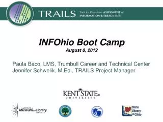 INFOhio Boot Camp August 8, 2012