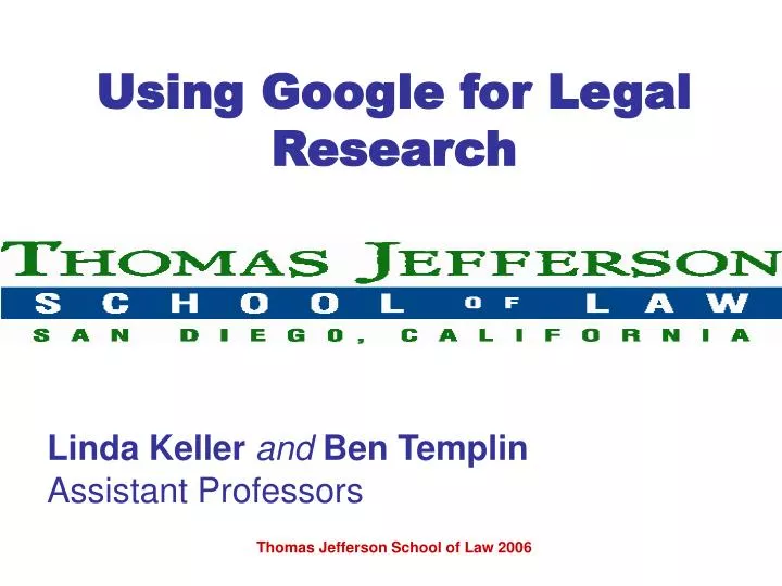 using google for legal research