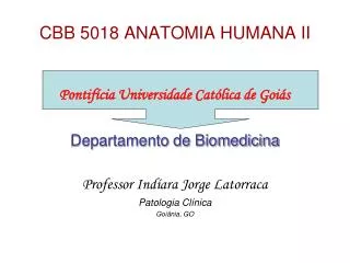 cbb 5018 anatomia humana ii