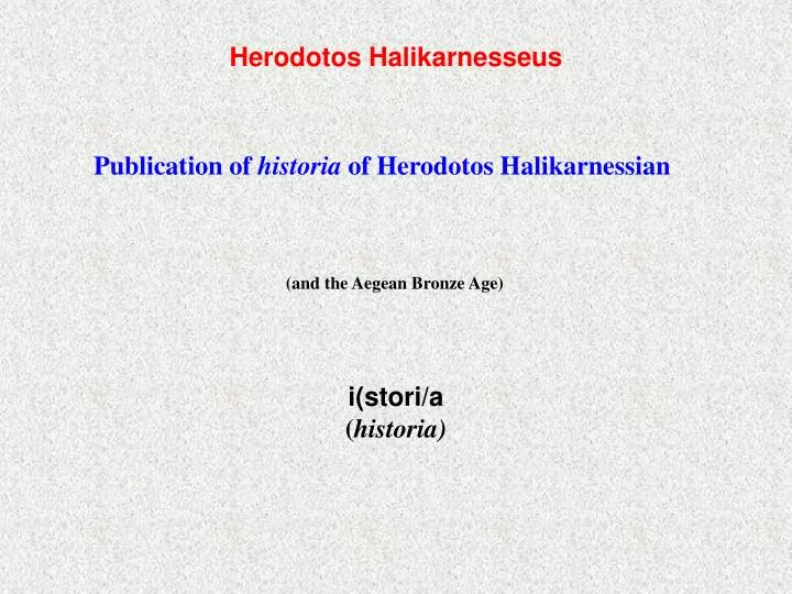 herodotos halikarnesseus