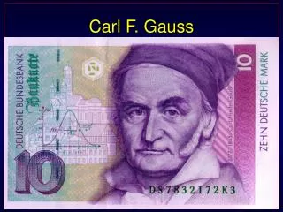 carl f gauss