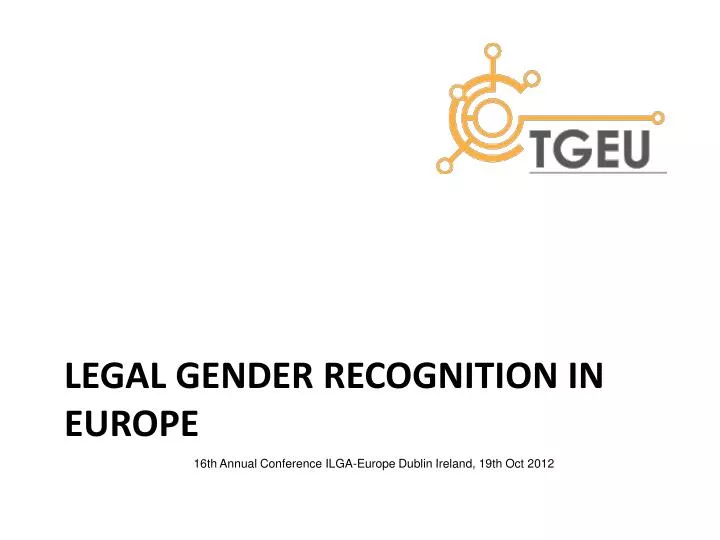 legal gender recognition in europe