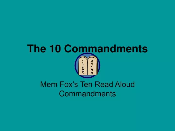 the 10 commandments