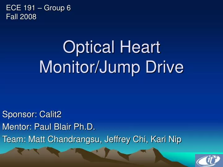 optical heart monitor jump drive