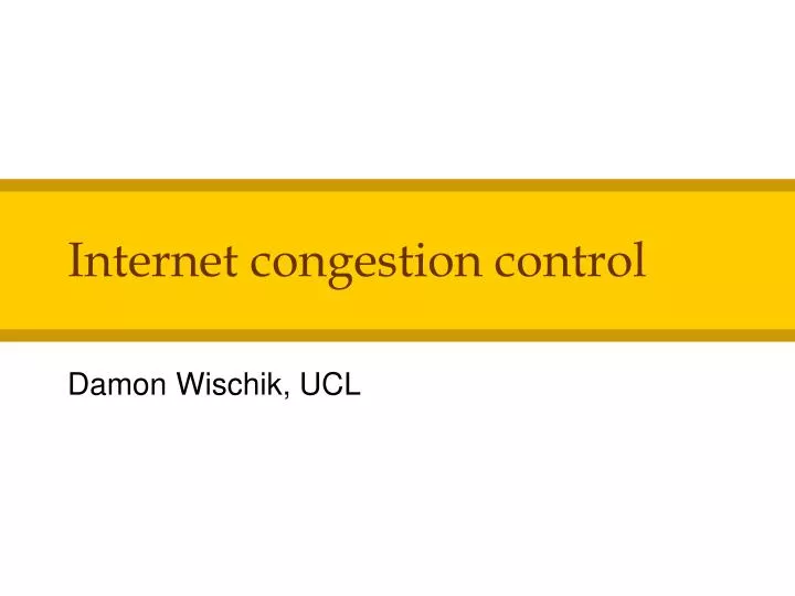 internet congestion control