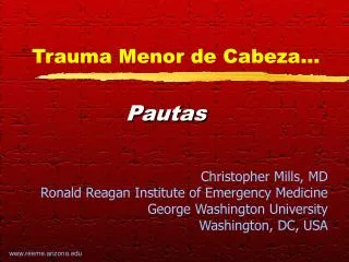 trauma menor de cabeza
