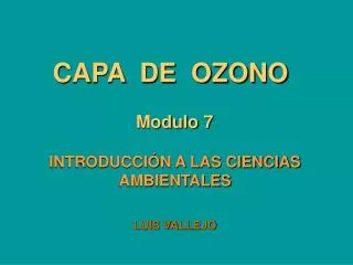 capa de ozono