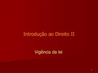introdu o ao direito ii