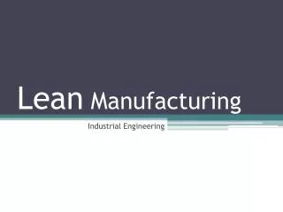 lean manufacturing