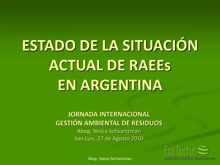 estado de la situaci n actual de raees en argentina