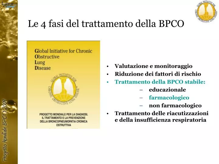 le 4 fasi del trattamento della bpco