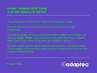 Image: Adaptec SCSI Cable ACK-68V-68HD-LVD-2M-ICE