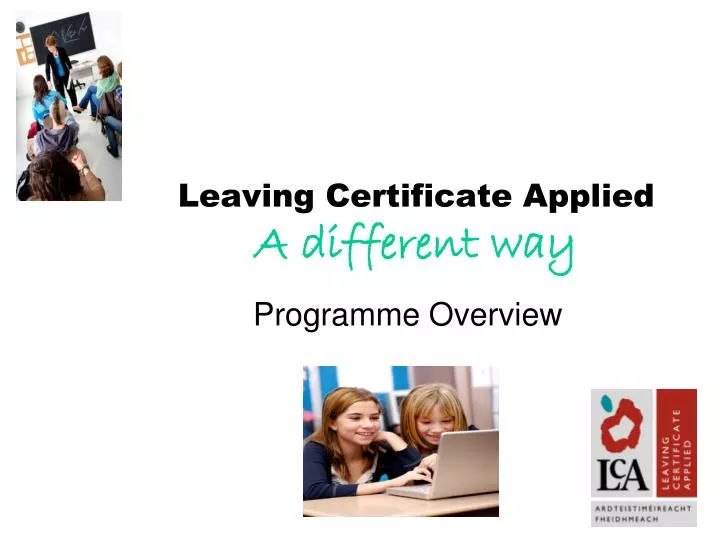 leaving certificate applied a different way