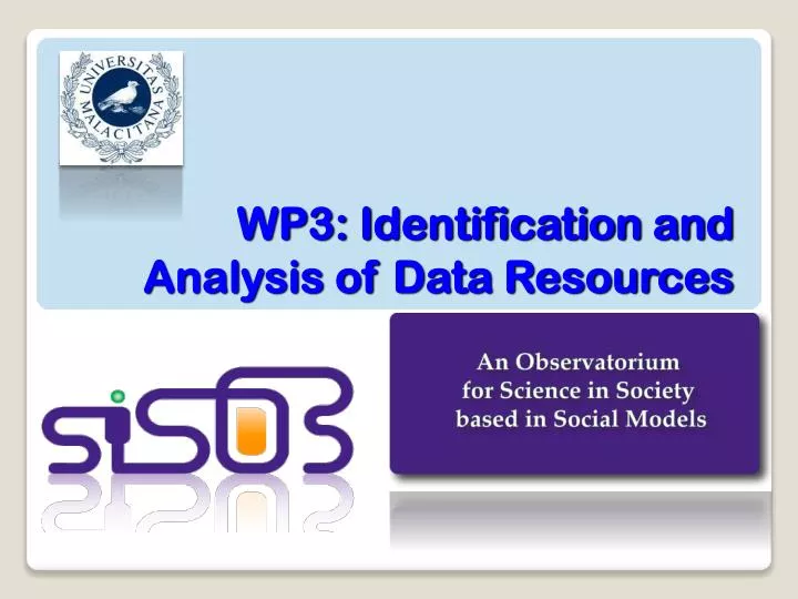 wp3 identification and analysis of data resources