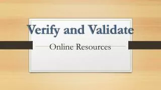 Online Resources