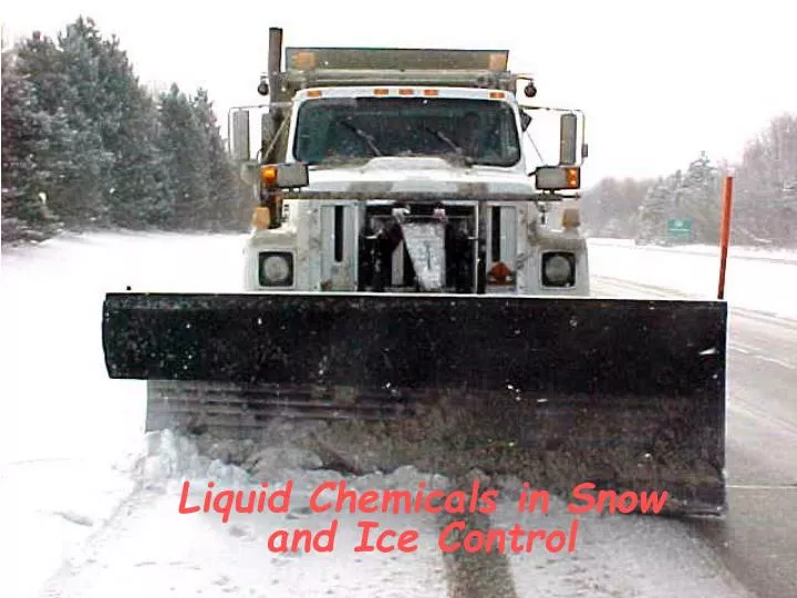 liquid chemicals in snow and ice control