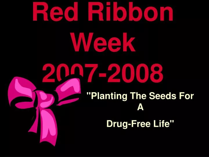 red ribbon week 2007 2008