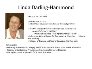 Linda Darling-Hammond