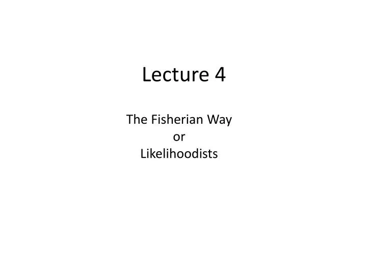 lecture 4