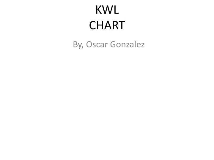 kwl chart