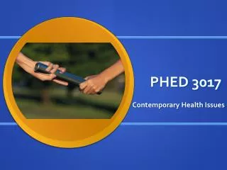 PHED 3017