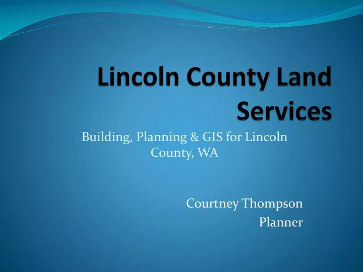 lincoln county land services
