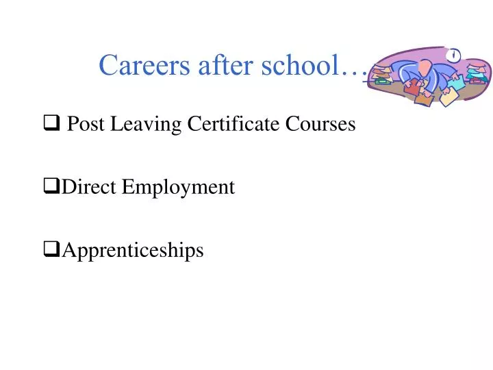 careers after school