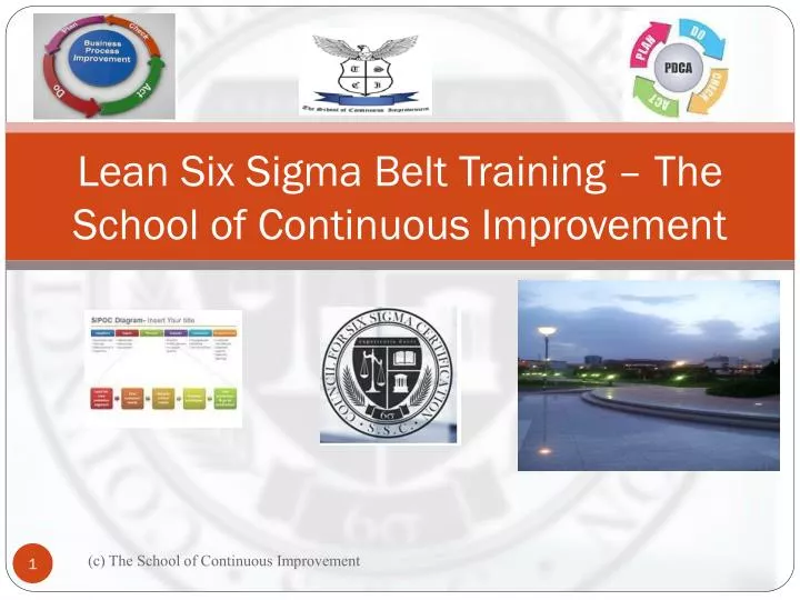lean six sigma belt training the school of continuous improvement