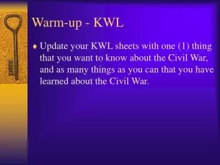 Warm-up - KWL