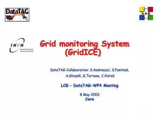 Grid monitoring System (GridICE)