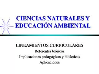 ciencias naturales y educaci n ambiental