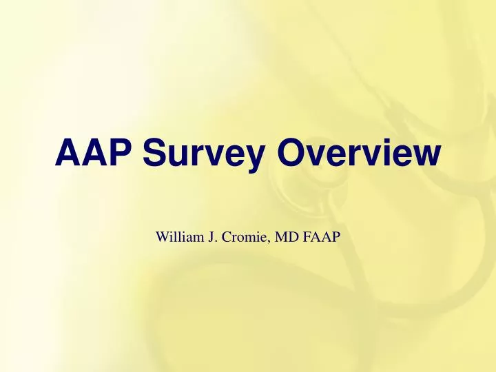 aap survey overview