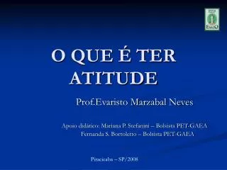 o que ter atitude