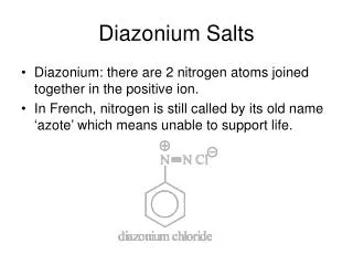 Diazonium Salts