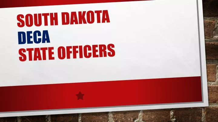 south dakota deca state officers