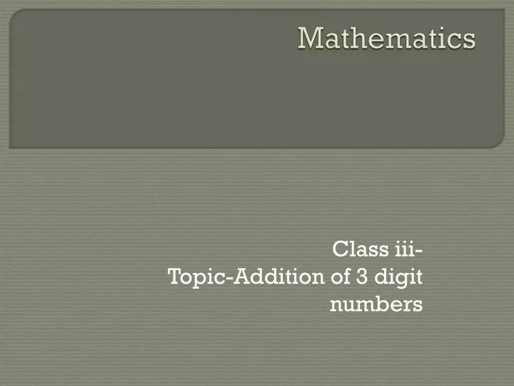 mathematics