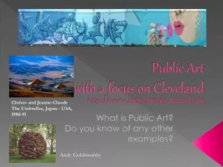 Public Art with a focus on Cleveland clevelandpublicart