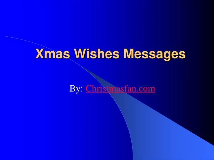 xmas wishes messages