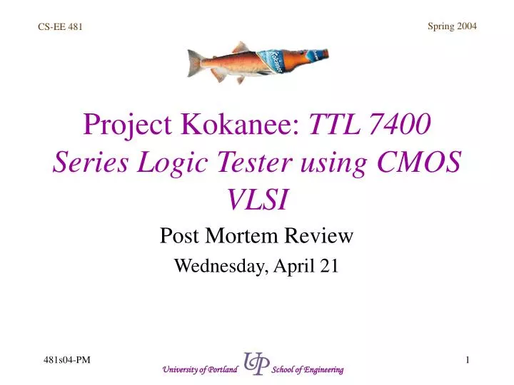 project kokanee ttl 7400 series logic tester using cmos vlsi