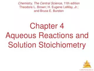 chapter 4 aqueous reactions and solution stoichiometry
