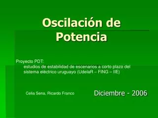 oscilaci n de potencia