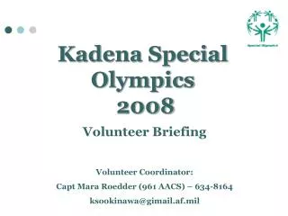 Kadena Special Olympics 2008