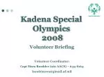 Kadena Special Olympics 2008