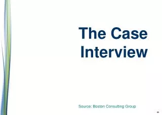 The Case Interview