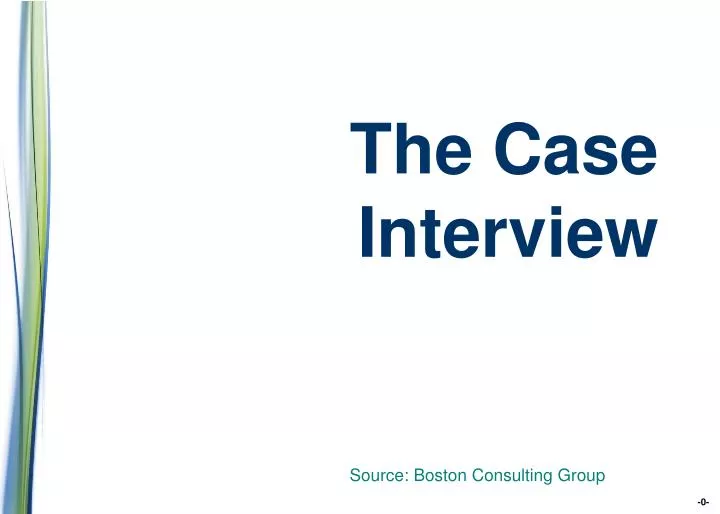 the case interview